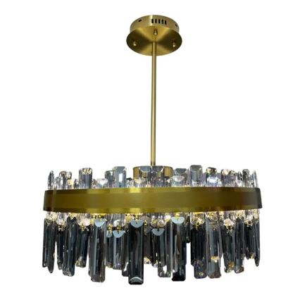 LED dimmbarer Kristall-Deckenleuchter an Stange LED/80W/230V 3000-6500K + Fernbedienung