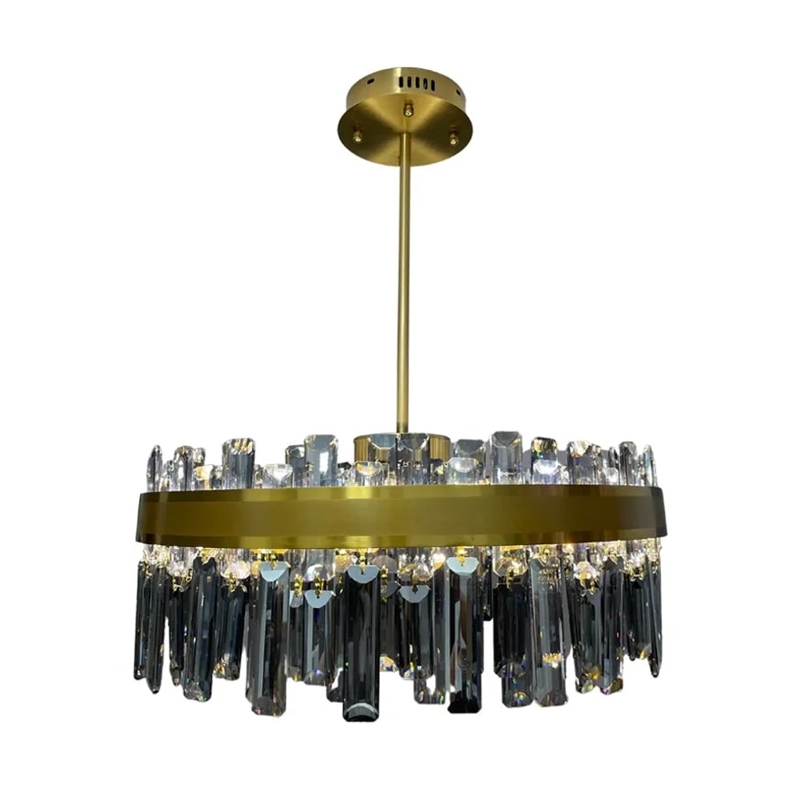 LED dimmbarer Kristall-Deckenleuchter an Stange LED/80W/230V 3000-6500K + Fernbedienung