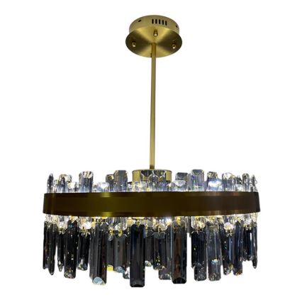 LED dimmbarer Kristall-Deckenleuchter an Stange LED/80W/230V 3000-6500K + Fernbedienung