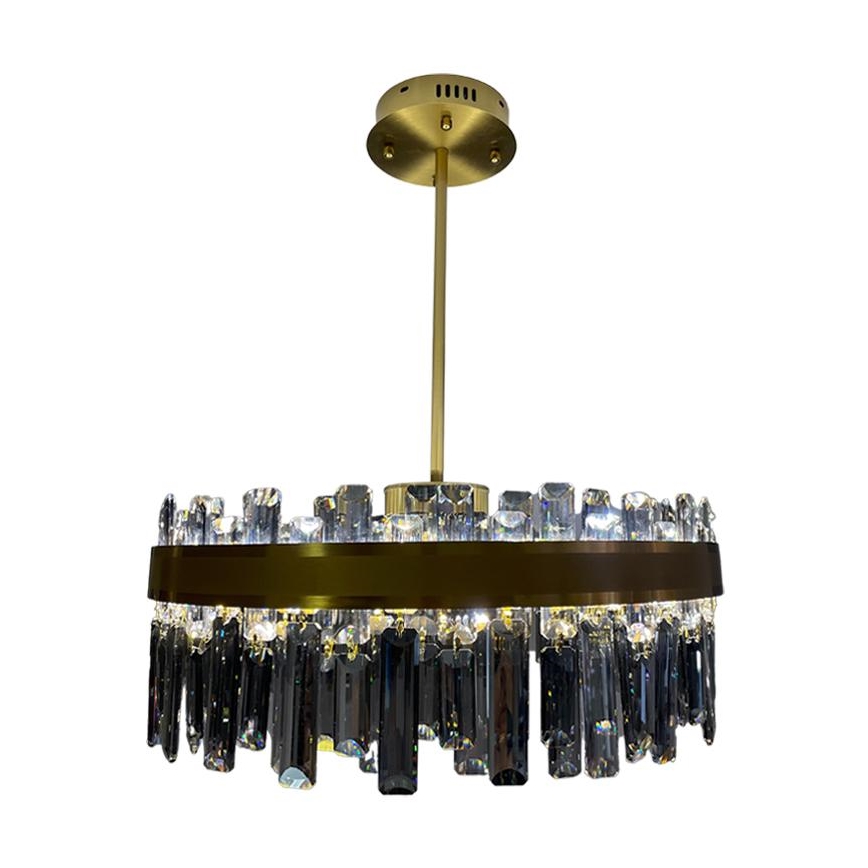 LED dimmbarer Kristall-Deckenleuchter an Stange LED/80W/230V 3000-6500K + Fernbedienung