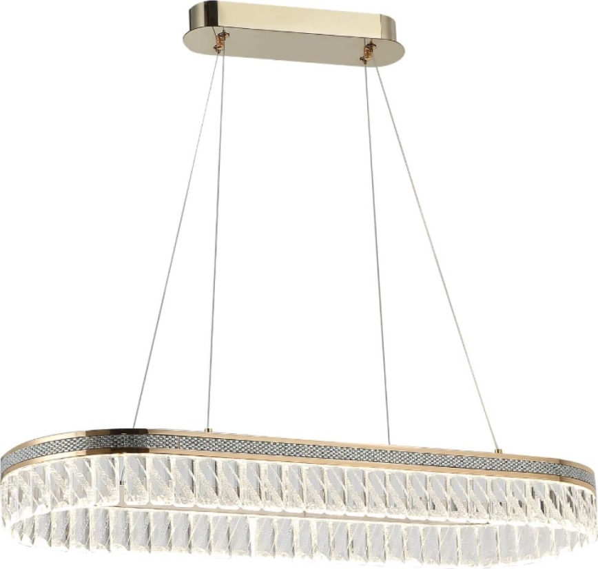 LED dimmbarer Kristall-Kronleuchter an Drahtseil THALIA LED/50W/230V 3000-6000K + Fernbedienung