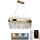 LED dimmbarer Kristall-Kronleuchter an Kabel LED/100W/230V 3000-6500K goldfarben + Fernbedienung