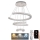 LED dimmbarer Kristall-Kronleuchter an Kabel LED/100W/230V 3000-6500K Silber + Fernbedienung