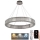 LED dimmbarer Kristall-Kronleuchter an Kabel LED/50W/230V 3000-6500K glänzender Chrom + Fernbedienung