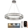 LED dimmbarer Kristall-Kronleuchter an Kabel LED/50W/230V 3000-6500K glänzender Chrom + Fernbedienung