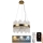 LED dimmbarer Kristall-Kronleuchter an Kabel LED/70W/230V 3000-6500K goldfarben + Fernbedienung