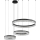 LED-dimmbarer Kristall-Kronleuchter an Stahlseil THALIA LED/120W/230V 3000-6000K + Fernbedienung