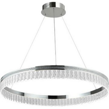 LED-dimmbarer Kristall-Kronleuchter an Stahlseil THALIA LED/55W/230V 3000-6000K Ø 80 cm + Fernbedienung