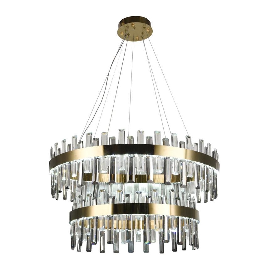 LED dimmbarer Kristall-Kronleuchter an Kabel LED/190W/230V 3000-6500K + Fernbedienung