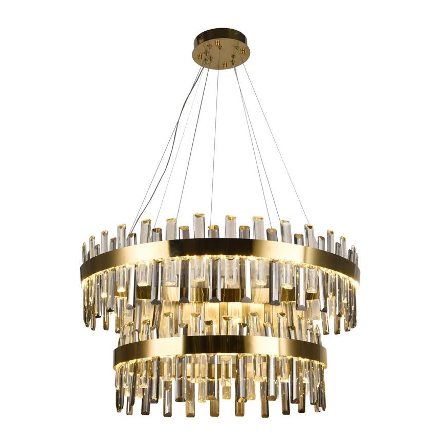 LED dimmbarer Kristall-Kronleuchter an Kabel LED/190W/230V 3000-6500K + Fernbedienung