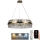LED dimmbarer Kristall-Pendelleuchter an Kabel LED/80W/230V 3000-6500K gold + Fernbedienung