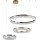 LED-dimmbarer Kristall-Pendelleuchter an Seil THALIA LED/120W/230V 3000-6000K + Fernbedienung