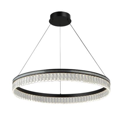 Dimmbarer Kristall-Pendelleuchter THALIA an Stahlseil LED/55W/230V 3000–6000 K Ø 80 cm + Fernbedienung
