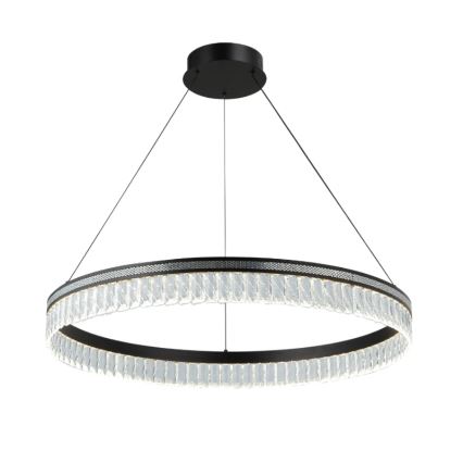 Dimmbarer Kristall-Pendelleuchter THALIA an Stahlseil LED/55W/230V 3000–6000 K Ø 80 cm + Fernbedienung
