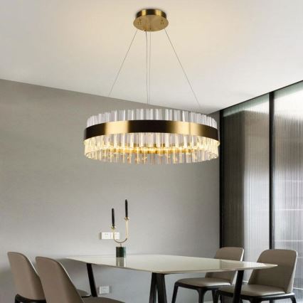 LED dimmbarer Kristall-Kronleuchter an Kabel LED/40W/230V 3000-6500K + Fernbedienung