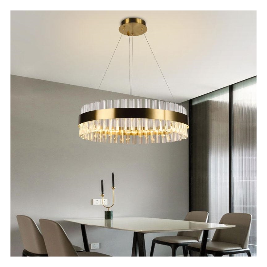 LED dimmbarer Kristall-Kronleuchter an Kabel LED/40W/230V 3000-6500K + Fernbedienung