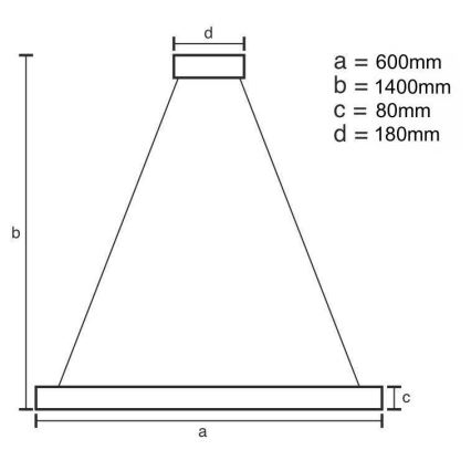 LED dimmbarer Kristall-Kronleuchter an Kabel LED/40W/230V 3000-6500K + Fernbedienung