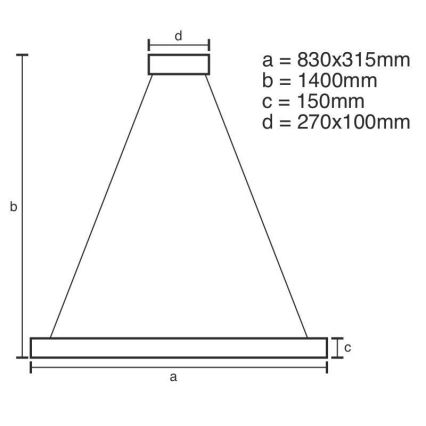 LED dimmbarer Kristall-Kronleuchter an Kabel LED/45W/230V 3000-6500K + Fernbedienung