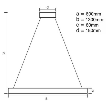 LED dimmbarer Kristall-Pendelleuchter an Kabel LED/50W/230V 3000-6500K + Fernbedienung