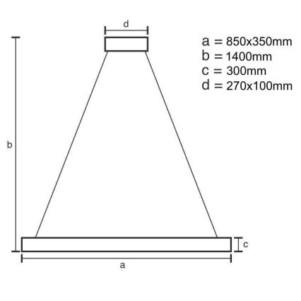 LED dimmbarer Kristall-Pendelleuchter an Kabel LED/90W/230V 3000-6500K + Fernbedienung