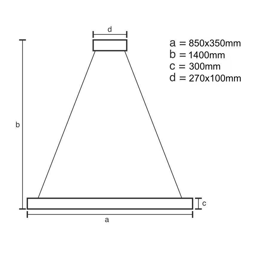 LED dimmbarer Kristall-Pendelleuchter an Kabel LED/90W/230V 3000-6500K + Fernbedienung