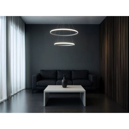 LED-dimmbare Pendelleuchte an Kabel LED/55W/230V 3000-6500K Ø 60 cm + Fernbedienung