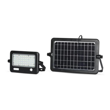 LED dimmbarer Solarstrahler mit Sensor LED/10W/3,7V 4000K IP65 7200 mAh + USB-Anschluss
