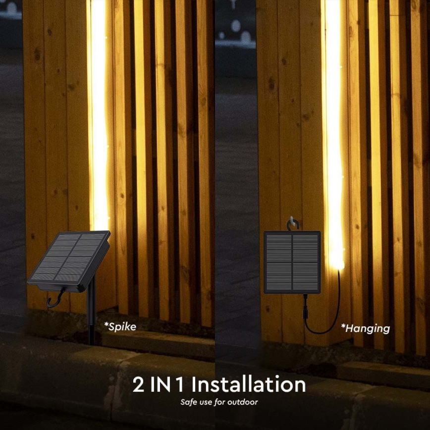 LED dimmbares Solarband LED/1,2W/3,7V 3000K IP67 1500 mAh 5m + Fernbedienung