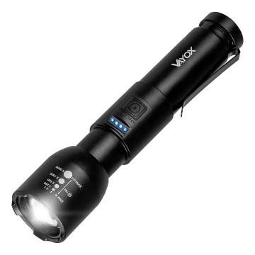 LED Dimmbarer wiederaufladbarer Taschenlampenstrahler LED/20W/5V IPX4 800 lm 2000 mAh
