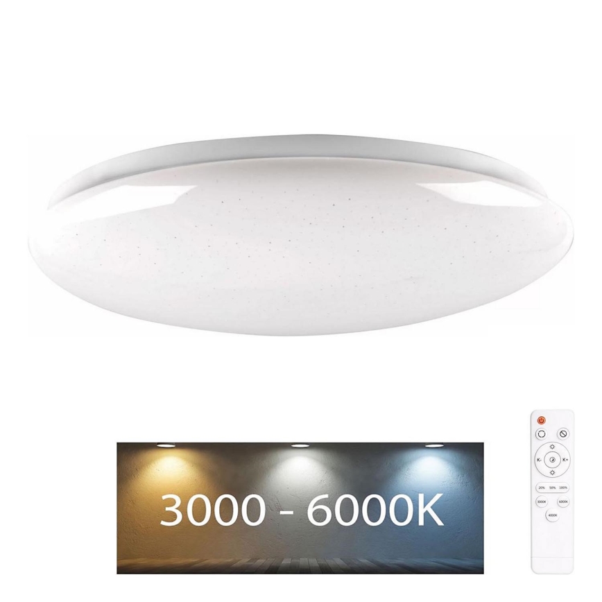 LED dimmbares Badezimmerleuchte PIRIUS LED/48W/230V Ø 38 cm 3000-6000K IP44 + Fernbedienung