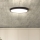 LED Dimmbares Deckenleuchte ESTELA LED/36W/230V Ø30 cm Schwarz + Fernbedienung
