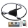 LED Dimmbares Deckenleuchte LED/75W/230V 3000-6500K Schwarz + Fernbedienung