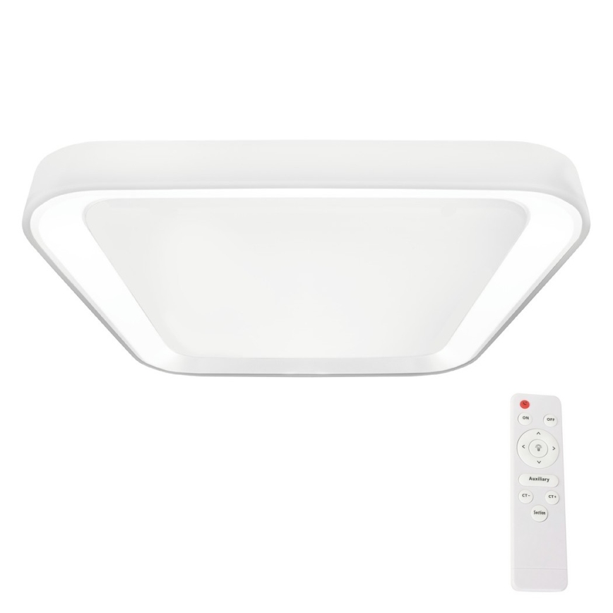 LED Dimmbares Deckenleuchte QUADRO LED/66W/230V 3000-6000K Weiß + Fernbedienung