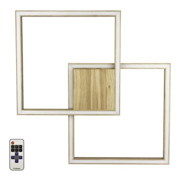 LED Dimmbares Deckenleuchte RAMME LED/48W/230V matt Eiche + Fernbedienung