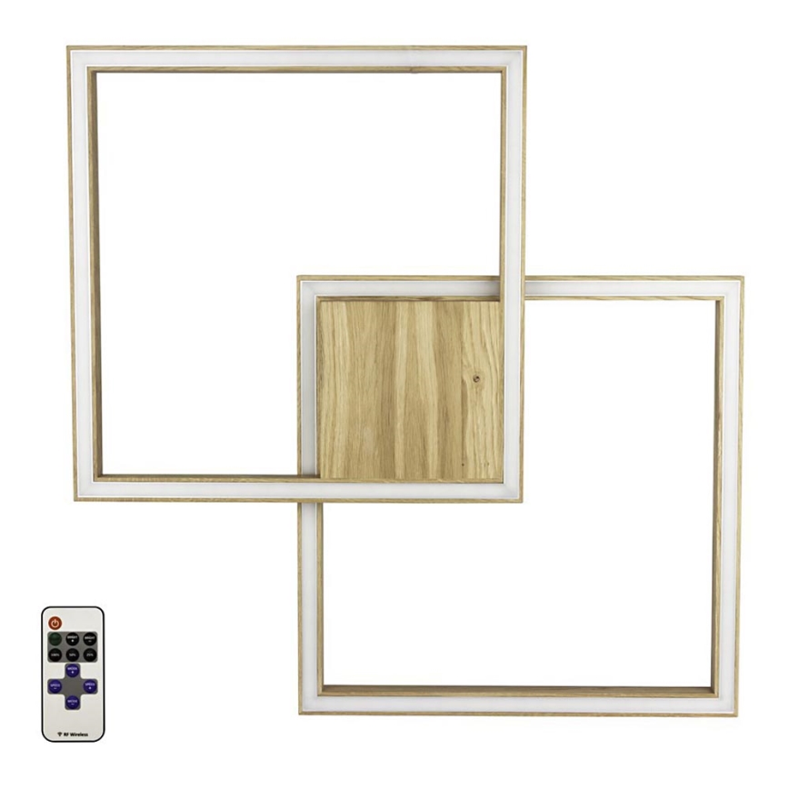 LED Dimmbares Deckenleuchte RAMME LED/48W/230V matt Eiche + Fernbedienung