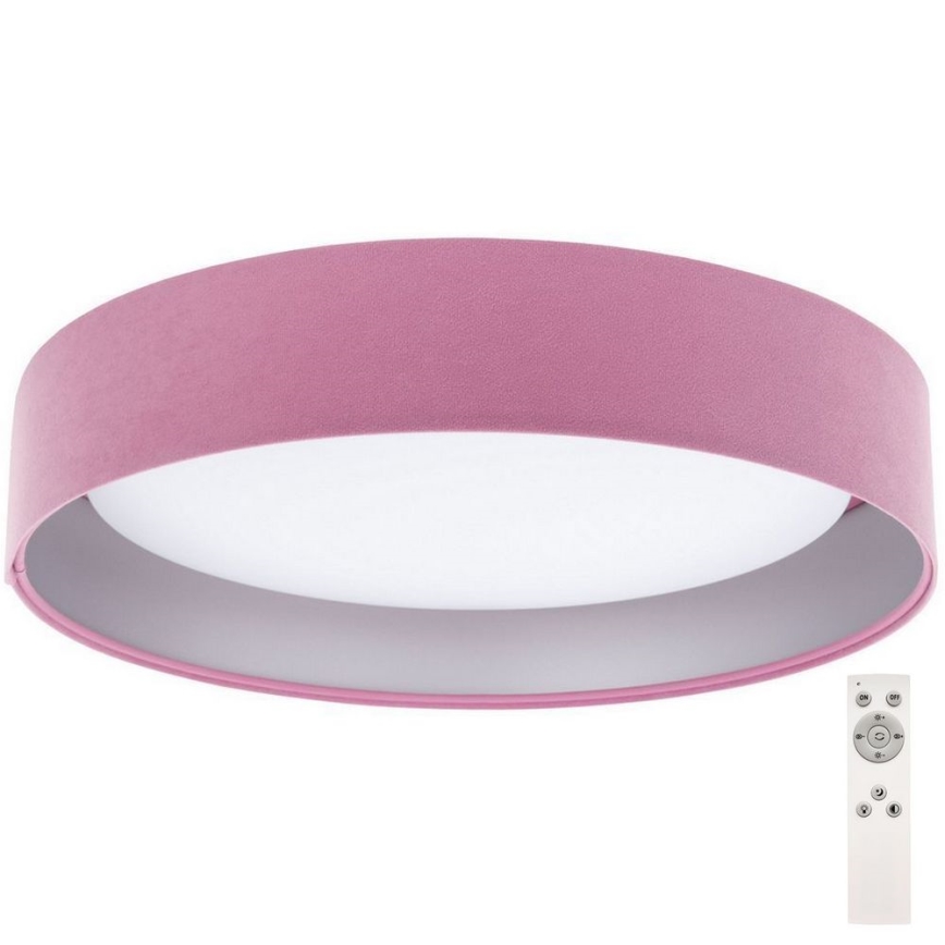 LED Dimmbares Deckenleuchte SMART GALAXY LED/24W/230V Ø 44 cm Rosa/Silber 3000-6500K + Fernbedienung