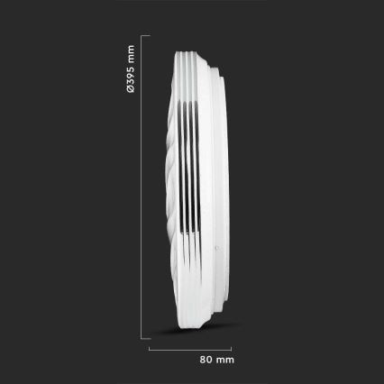 LED dimmbares Deckenleuchte LED/40W/230V 3000K/4000K/6500K Ø 39,5 cm + Fernbedienung