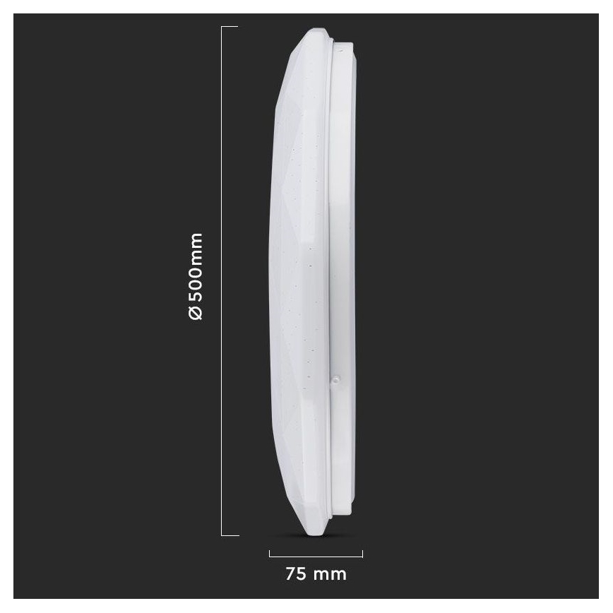 LED dimmbares Deckenleuchte LED/40W/230V 3000K/4000K/6500K Ø 50 cm + Fernbedienung