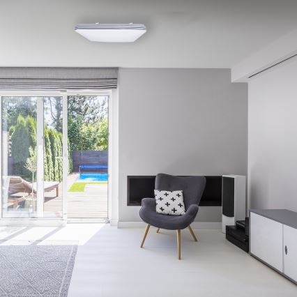 LED Dimmbares Deckenleuchte PALERMO LED/72W/230V + Fernbedienung