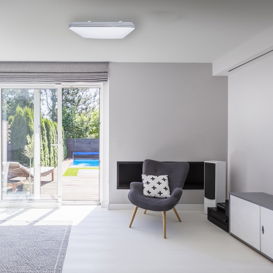 LED Dimmbares Deckenleuchte PALERMO LED/72W/230V + Fernbedienung