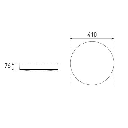 LED dimmbares Badezimmer-Deckenleuchte VARIO LUMO LED/22/32W/230V 3000/4000/5700K Ø 41 cm IP44 Weiß