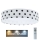 LED Dimmbares Kinder-Deckenleuchte SMART GALAXY KIDS LED/24W/230V 3000-6500K Punkte Weiß/Schwarz + Fernbedienung