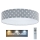 LED Dimmbares Kinder-Deckenleuchte SMART GALAXY KIDS LED/24W/230V 3000-6500K Sternenmuster grau/weiß + Fernbedienung