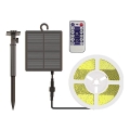 LED dimmbares Solarband LED/1,2W/3,7V 3000K IP67 1500 mAh 5m + Fernbedienung