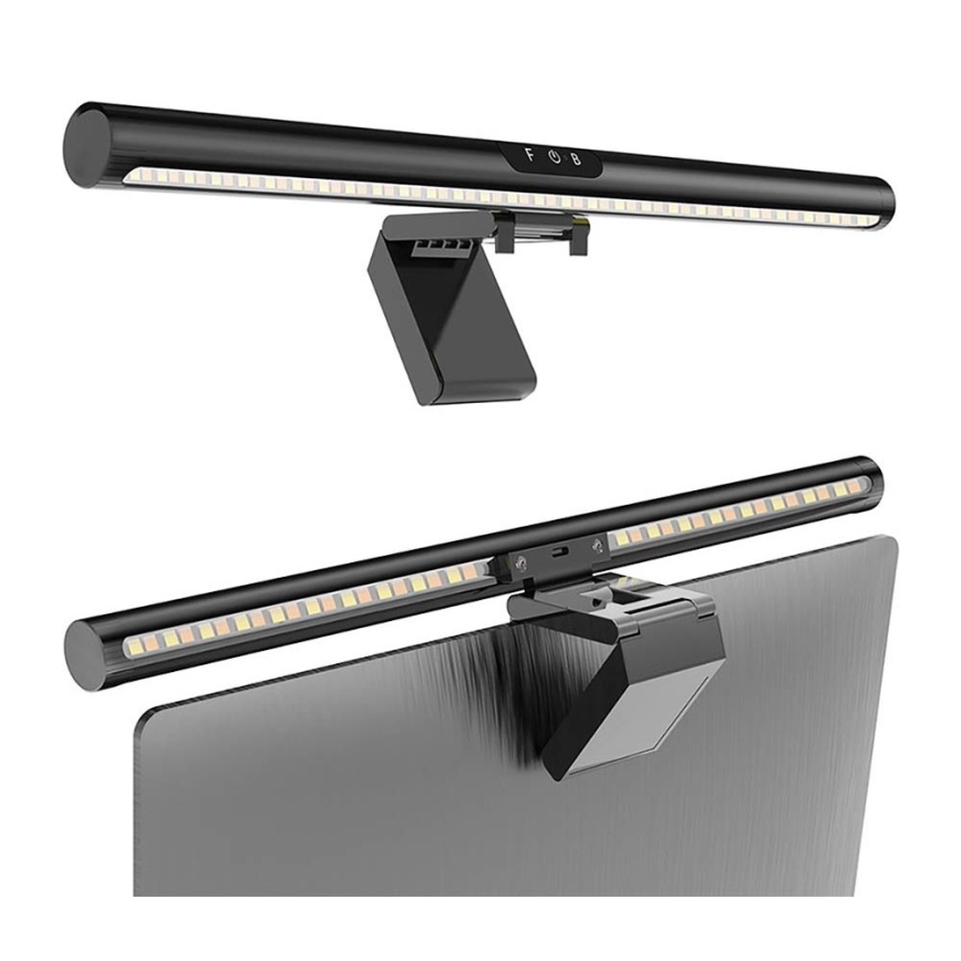 LED dimmbares Touch-Monitorlicht LED/5W/5V 3000/4000/5000/6000K 42 cm schwarz