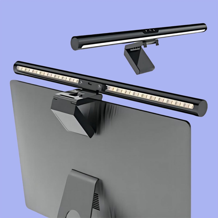 LED dimmbares Touch-Monitorlicht LED/5W/5V 3000/4000/5000/6000K 42 cm schwarz