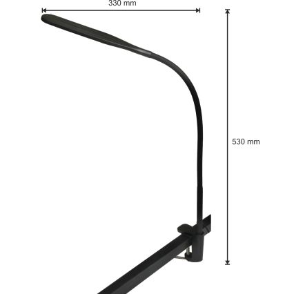 LED-Dimmleuchte 3in1 LED/10W/230V 3000/4000/6000K CRI 90 Schwarz