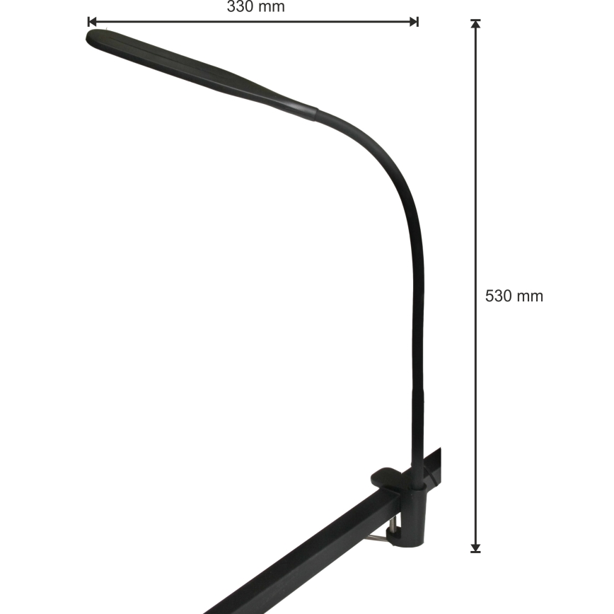 LED-Dimmleuchte 3in1 LED/10W/230V 3000/4000/6000K CRI 90 Schwarz