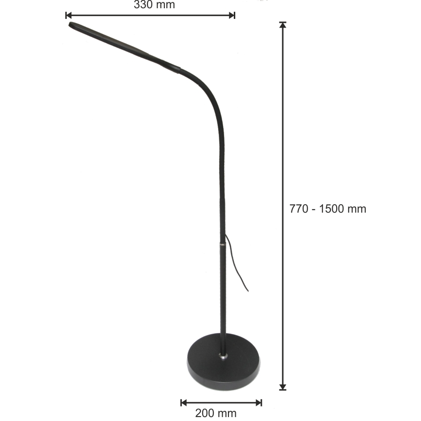 LED-Dimmleuchte 3in1 LED/10W/230V 3000/4000/6000K CRI 90 Schwarz