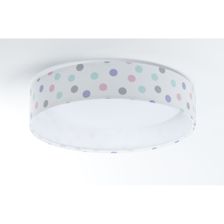 LED Dimmbares Kinder-Deckenleuchte SMART GALAXY KIDS LED/24W/230V 3000-6500K bunte Punkte + Fernbedienung